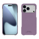 Coque cuir Apple iPhone 17 Pro Max - Lilas PU ( Pantone #b9a3e3 )