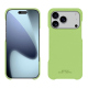 가죽 커버 Apple iPhone 17 Pro Max - Vert olive PU ( Pantone #a7c58e )