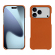 Capa em pele Apple iPhone 17 Pro Max - Orange vibrant ( Pantone #e36b39 ) 