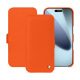 Capa em pele Apple iPhone 17 Pro Max - Orange fluo ( Pantone #ff5406 ) 