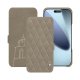 Apple iPhone 17 Pro Max leather case - Darboun sabla - Couture ( Pantone #BCB1A1 )
