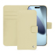 Capa de couro para carteira Apple iPhone 17 Pro Max - Beige ( Nappa - Pantone #ceb888 ) 