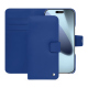 Capa de couro para carteira Apple iPhone 17 Pro Max - Bleu océan ( Nappa - Pantone #15458a) 