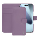 Funda de piel para cartera Apple iPhone 17 Pro Max - Lilas ( Nappa - Pantone #b9a3e3 ) 