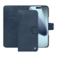 Custodia in pelle Apple iPhone 17 Pro Max - Jean vintage ( Pantone #2f414f  ) 