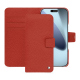 Apple iPhone 17 Pro Max leather wallet case - Papaye ( Pantone #b54317 ) 