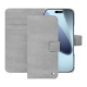 Capa de couro para carteira Apple iPhone 17 Pro Max - Platinium ( Pantone 877C ) 