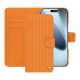 Apple iPhone 17 Pro Max leather wallet case - Abaca arancio ( Pantone #d77540 )