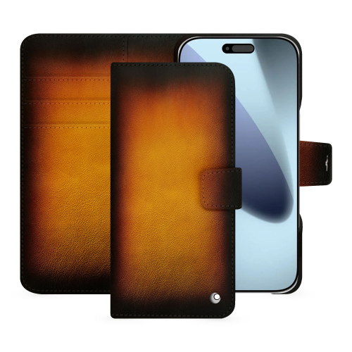 Étui portefeuille iPhone 17 Pro Max – Luxe & Protection haut de gamme | NoreveFauve Patine