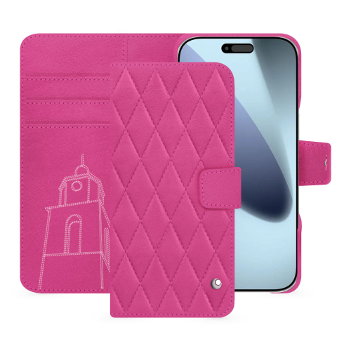 Funda cartera iPhone 17 Pro Max - Lujo y protección de alta gama | NoreveRose BB - Couture ( Pantone #DB599F )