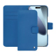 Apple iPhone 17 Pro Max leather wallet case - Bleu Veggie ( Pantone #3f5864 ) 