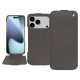 Funda de piel Apple iPhone 17 Pro Max - Anthracite ( Pantone #41403c ) 