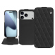 Capa em pele Apple iPhone 17 Pro Max - Noir - Couture ( Nappa - Black ) 