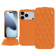 Capa em pele Apple iPhone 17 Pro Max - Orange - Couture ( Nappa - Pantone #ff9351 ) 