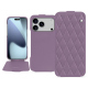 Housse cuir Apple iPhone 17 Pro Max - Lilas - Couture ( Nappa - Pantone #b9a3e3 ) 