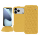 Custodia in pelle Apple iPhone 17 Pro Max - Mimosa - Couture ( Pantone #b39437 ) 