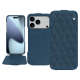 Capa em pele Apple iPhone 17 Pro Max - Indigo - Couture ( Pantone #1f4565 ) 