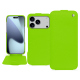Lederschutzhülle Apple iPhone 17 Pro Max - Vert fluo ( Pantone #00ab5f ) 
