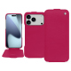 Funda de piel Apple iPhone 17 Pro Max - Rose fluo ( Pantone #ff16b4 ) 