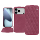 Housse cuir Apple iPhone 17 Pro Max - Passion vintage - Couture ( Pantone #591d16 ) 
