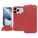 Apple iPhone 17 Pro Max leather case - Cerise vintage ( Pantone #a6302e ) 
