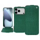 Capa em pele Apple iPhone 17 Pro Max - Crocodile pino ( Pantone #173F35 ) 