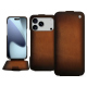 Apple iPhone 17 Pro Max leather case - Marron Patine