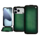 Apple iPhone 17 Pro Max leather case - Vert Patine