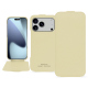 Apple iPhone 17 Pro Max leather case - Beige PU ( Pantone #ceb888 ) 
