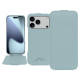 가죽 커버 Apple iPhone 17 Pro Max - Bleu Ciel PU ( Pantone #abcae9 )