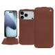 Apple iPhone 17 Pro Max leather case - Marron délicat ( Pantone #95614d) 