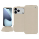 Lederschutzhülle Apple iPhone 17 Pro Max - Beige Veggie ( Pantone #dab9a1 ) 