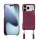 Guscio Apple iPhone 17 Pro Max con tracolla - Prune vintage ( Pantone #612434 ) 
