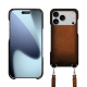 Coque avec bandoulière Apple iPhone 17 Pro Max - Marron Patine