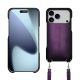 Schutzhülle mit Schulterriemen Apple iPhone 17 Pro Max - Violet Patine