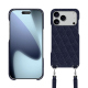 Apple iPhone 17 Pro Max shell with shoulder strap - Cobalt - Couture ( Pantone #2b253f ) 