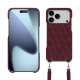 Coque avec bandoulière Apple iPhone 17 Pro Max - Lie de vin - Couture ( Pantone #412234 ) 