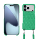 Apple iPhone 17 Pro Max用ショルダーストラップ付きシェル - Menthe vintage - Couture ( Pantone #37b375 ) 