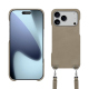 Carcasa Apple iPhone 17 Pro Max con bandolera - Darboun sabla ( Pantone #BCB1A1 )