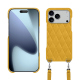 Capa Apple iPhone 17 Pro Max com alça para o ombro - Jaune soulèu - Couture ( Pantone #F3B934 )