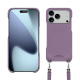 Schutzhülle mit Schulterriemen Apple iPhone 17 Pro Max - Lilas PU ( Pantone #b9a3e3 )