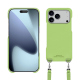 Apple iPhone 17 Pro Max shell with shoulder strap - Vert olive PU ( Pantone #a7c58e )