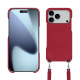 Carcasa Apple iPhone 17 Pro Max con bandolera - Rouge passion ( Pantone #a6192e ) 