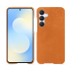 Samsung Galaxy S25 FE leather cover - Mandarine vintage ( Pantone #d47231 ) 