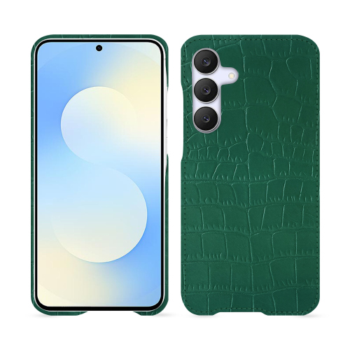 Cover posteriore di lusso Samsung Galaxy S25 FE | Noreve Saint-TropezCrocodile pino ( Pantone #173F35 ) 