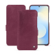 Samsung Galaxy S25 FE leather case - Prune vintage ( Pantone #612434 ) 