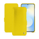 Housse cuir Samsung Galaxy S25 FE - Jaune fluo ( Pantone #c9ff57 ) 