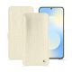 Housse cuir Samsung Galaxy S25 FE - Crocodile milk ( Pantone #d6d2c4 ) 