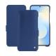 Capa em pele Samsung Galaxy S25 FE - Bleu frisson ( Pantone #29588c ) 