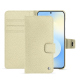 Funda de piel para cartera Samsung Galaxy S25 FE - Ivoire ( Pantone #d6d6c6 ) 
